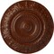 Ekena Millwork Biddix Ceiling Medallion (Canopies up to 7 1/2"), 20 7/8"OD x 1 1/4"P, Burnished Mahogany Crackle CM20BXBMC - alternate 1